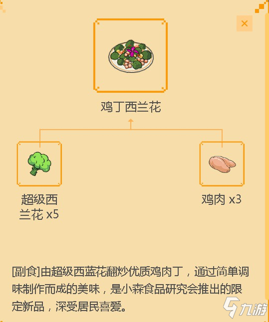 《小森生活》雞丁西蘭花食譜配方