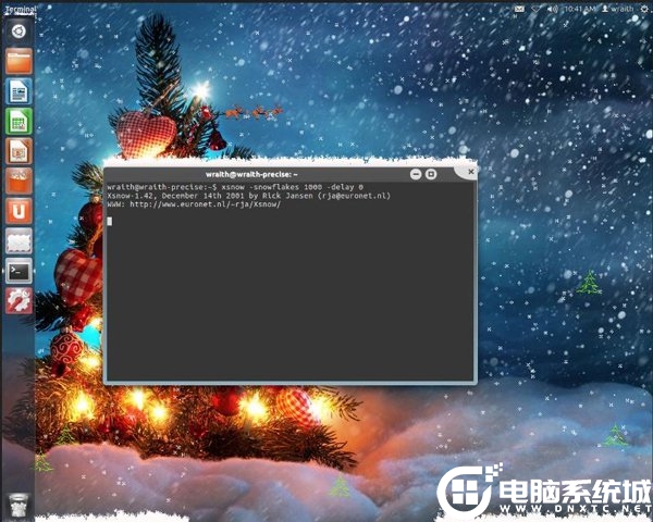 Linux用Xsnow命令讓桌面顯示下雪特效解決方法