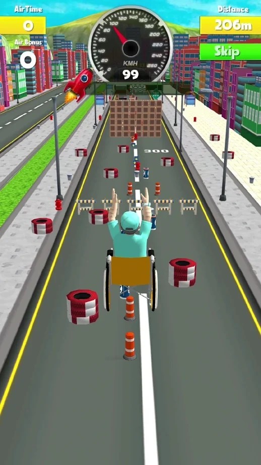 瘋狂輪椅特技3D好玩嗎 瘋狂輪椅特技3D玩法簡介